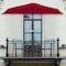 Pure Garden 9 Ft Semicircle Patio Umbrella, Red 50-145-R - alternate 1